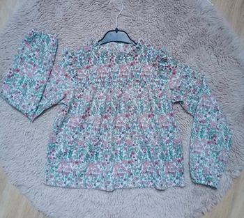 Blouse fleurie 10 ans