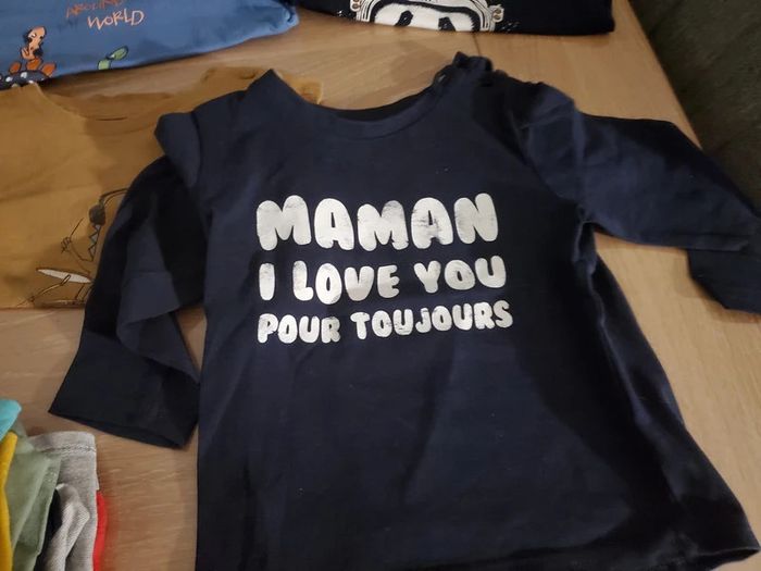 Lot de 4 tee shirt Gemo 18 mois - photo numéro 3