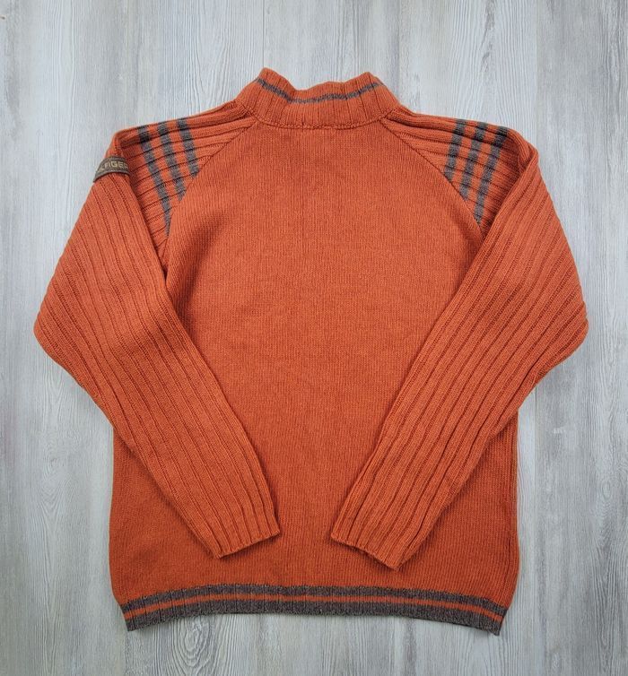 Pull / sweat zippé Tommy Hilfiger Denim laine – XL – vintage - photo numéro 6