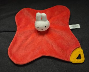 Doudou Lapin Miffy plat orange - Dentition- Dick Bruna