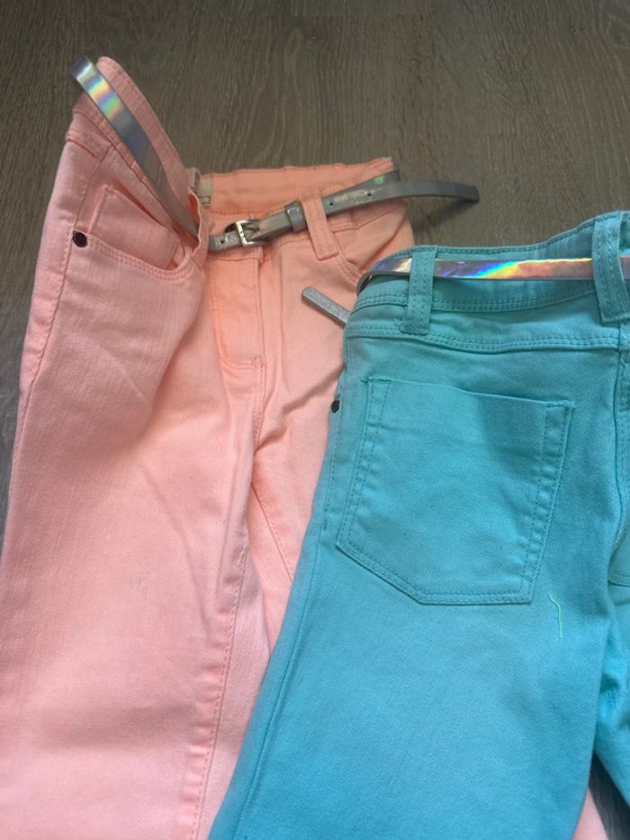 Lot de 2 pantalon skinny fille 6-7 ans - photo numéro 4