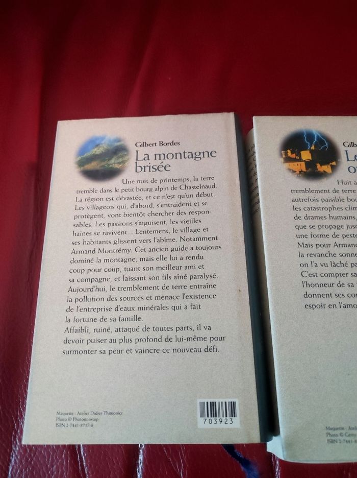 Lot de deux livres le dernier orage et  la montagne brisée - photo numéro 4