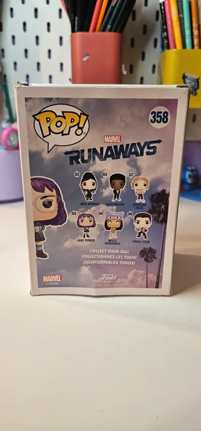 Pop funko  runaways Marvel numero 358 gert yorkes - photo numéro 4