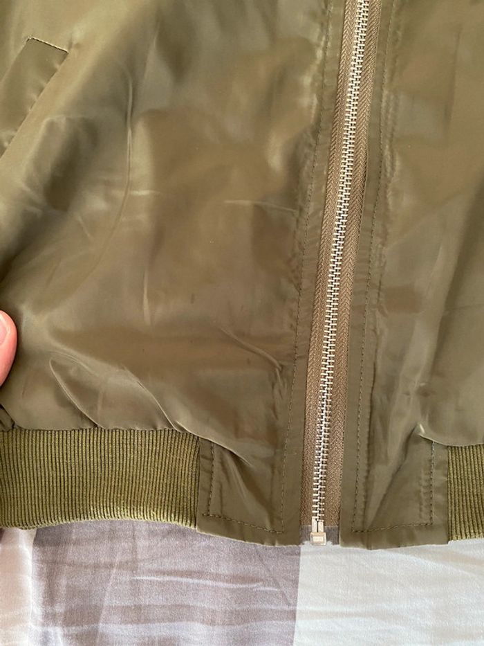 Superbe belle veste bomber  kaki E.Diva taille M - photo numéro 13