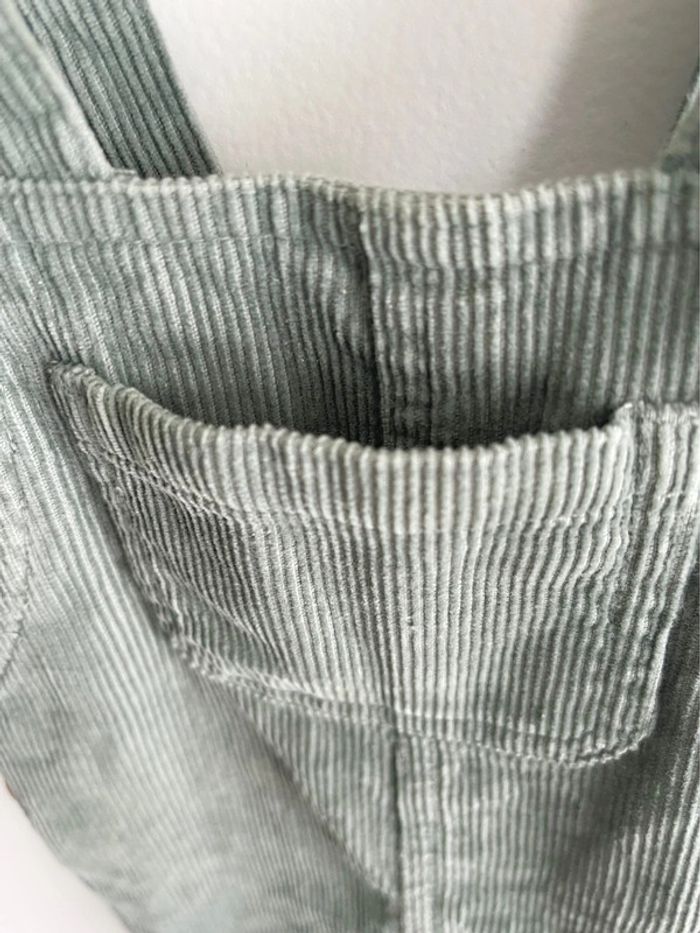 Salopette en velours côtelé vert bout’chou de Monoprix pour bébé fille taille 6 mois - photo numéro 8