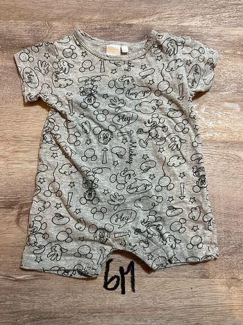 Combi short grise mickey