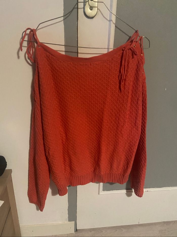 Pull camaïeu corail - photo numéro 2