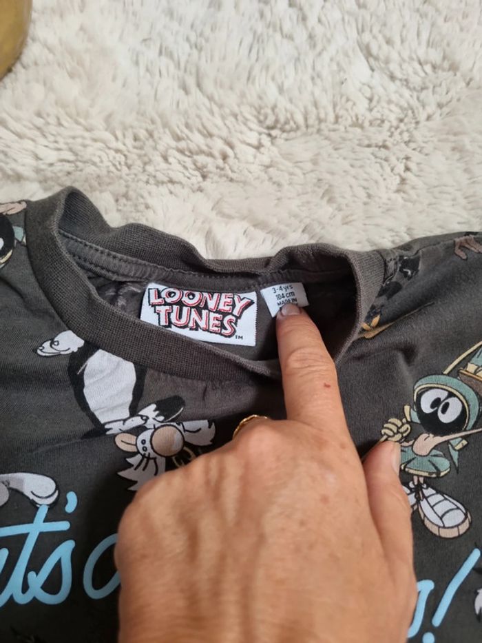 2 tee-shirts 2/4ans Disney et Looney Tunes - photo numéro 6