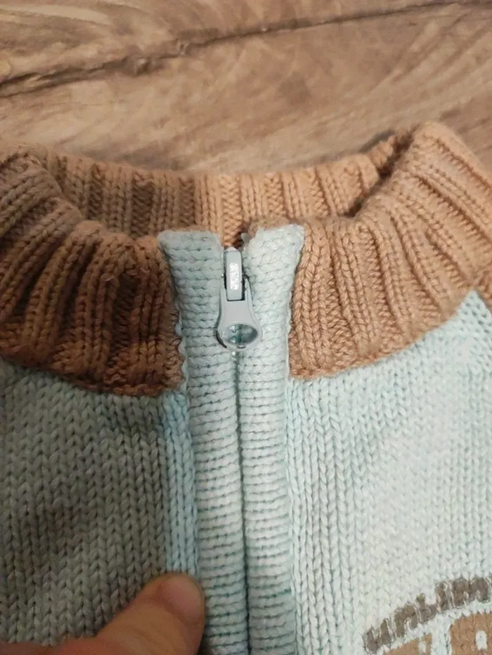Lot deux pull zip 3mois - photo numéro 5