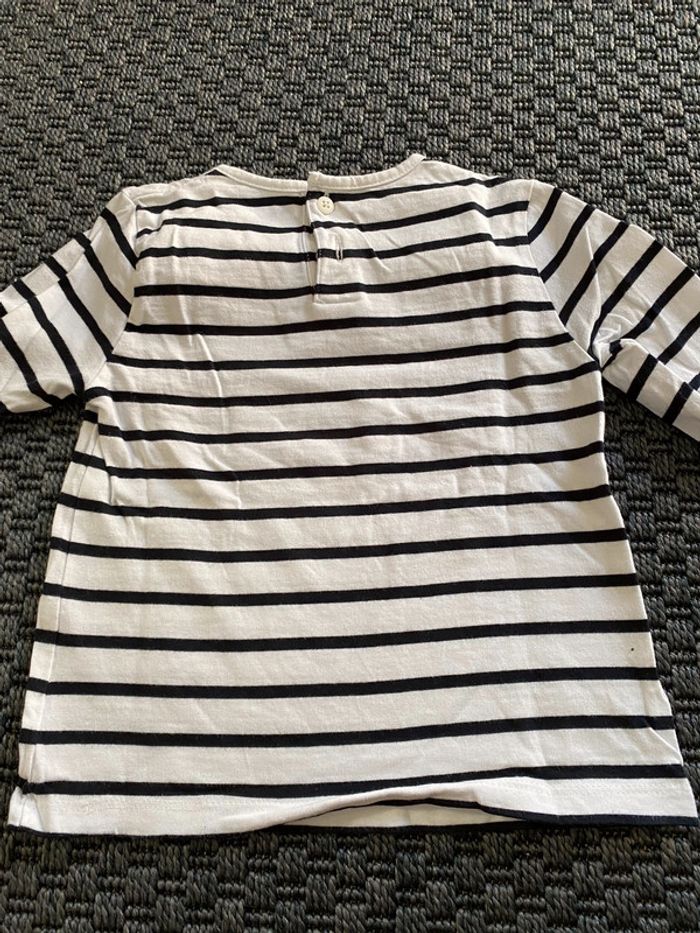 T shirt manches longues marin - photo numéro 6