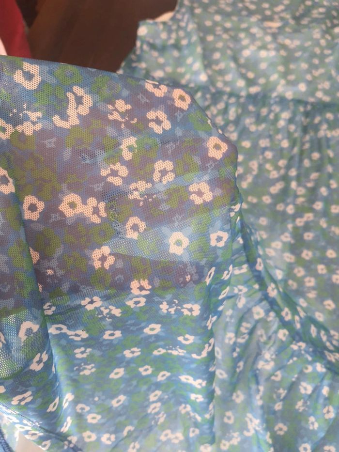 Robe Bel & Bo bleue flories taille 40 - photo numéro 11