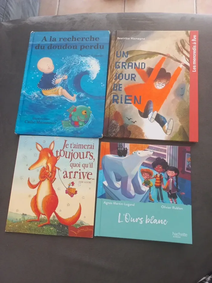 Lot 4 livres enfant mercredi à lire hachette doudou