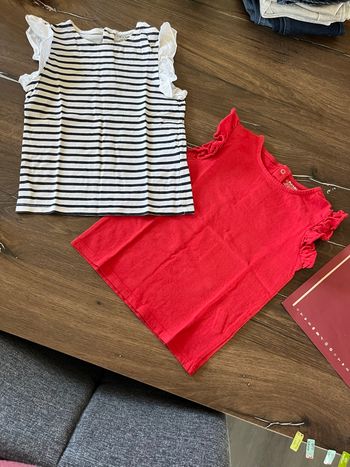Lot 2 t-shirts fille Kiabi
