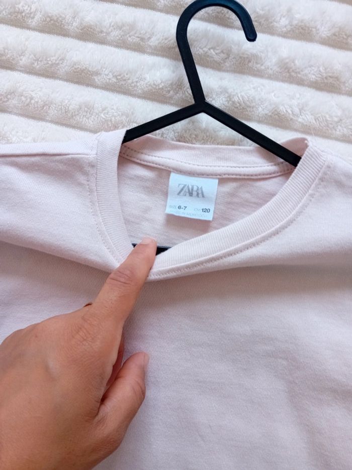 Tshirt épais fille 6/7ans Zara 🩷🌼 - photo numéro 4