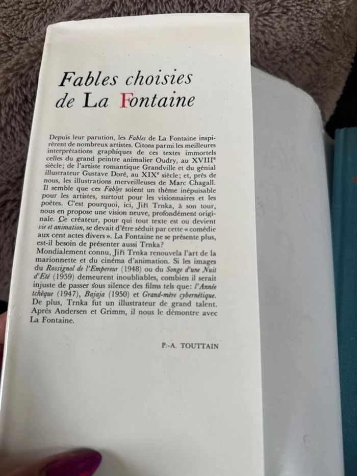 Beau livre des fables choisies de La Fontaine - photo numéro 2