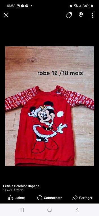 Robe en laine Noël