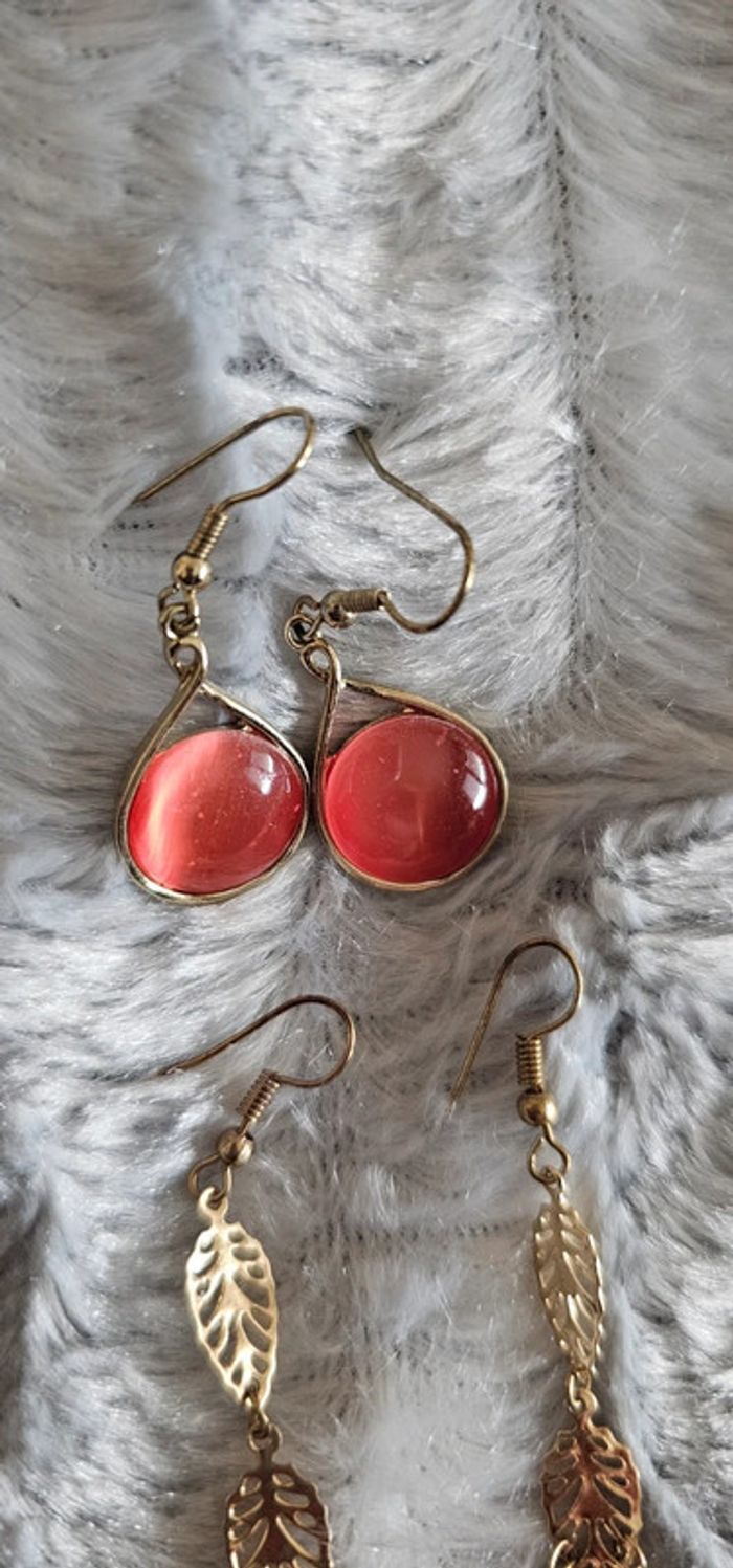 Lot de 7 paires de boucles d'oreilles neuves - photo numéro 3