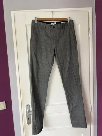 Pantalon homme à carreaux – Jules – Taille 40 – Coupe slim