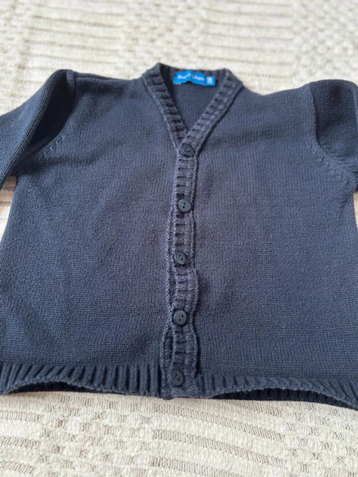 Gilet bleu marine 3 ans - photo numéro 2