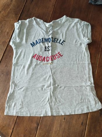 Tee shirt gris 14ans