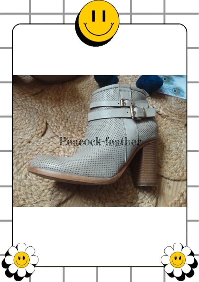 Bottines talons beiges 36 - photo numéro 2