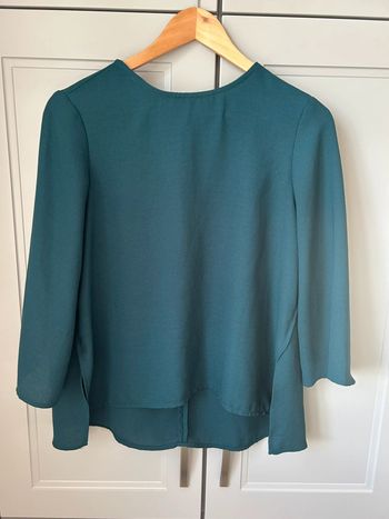 Blouse vert canard