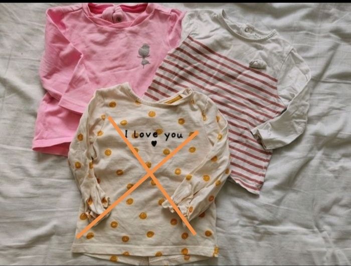 Lot 2 t-shirts manches longues