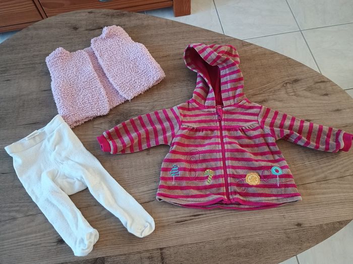 Lot de 14 vêtements automne hiver bébé fille 3 mois - photo numéro 6