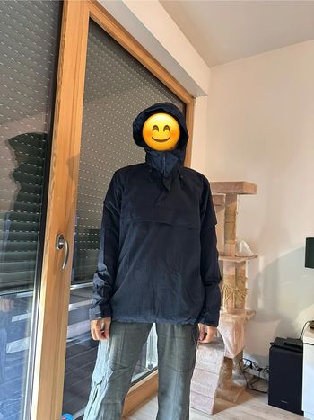 Veste toutes saisons en Nylon Bleu Marine Taille M