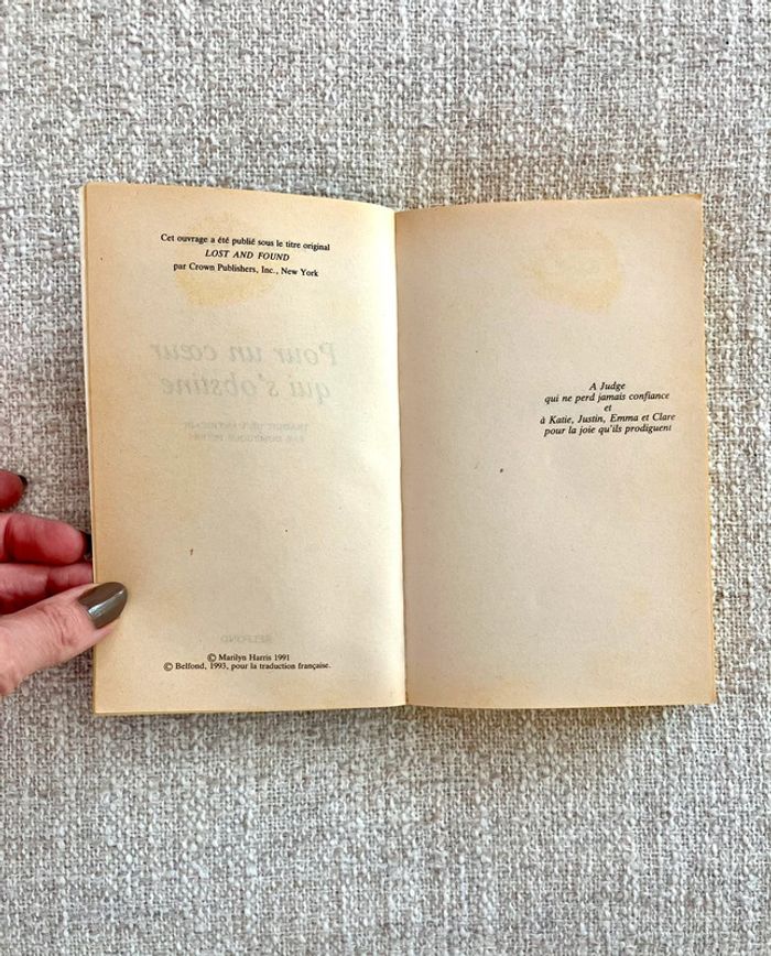 Pour un coeur qui s'obstine de Marilyn Harris - Le livre de poche - photo numéro 4