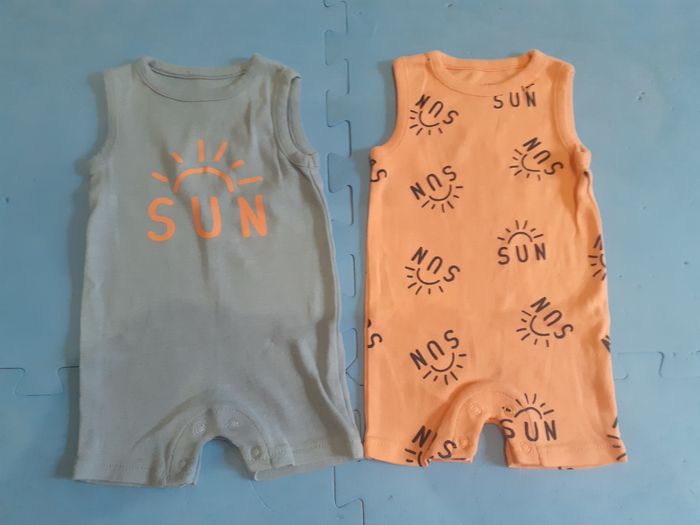 Lot de 3 barboteuses 3mois - photo numéro 2