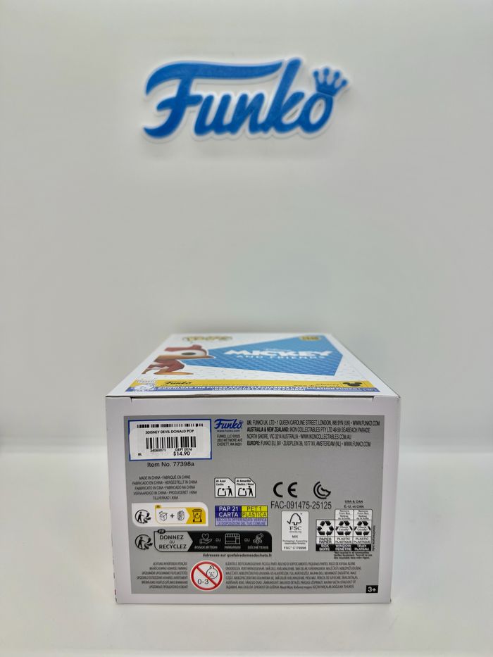 Funko Pop Disney Devil Donald With Pumpkin 1446 Black Light Chase - photo numéro 7