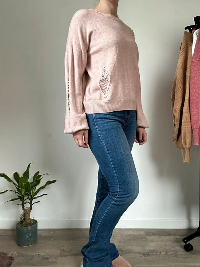 J&H Fashion Pull vieux rose – Taille 40/42 – Très bon état - photo numéro 3