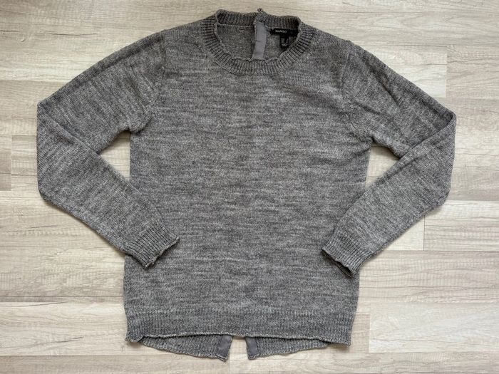 pull gris argenté pailleté ~ mango ~ taille S - photo numéro 5