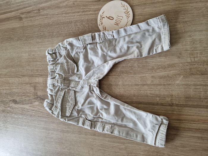 Pantalon Cargo Bébé Garçon Beige/Crème Gémo - 6 mois - photo numéro 4