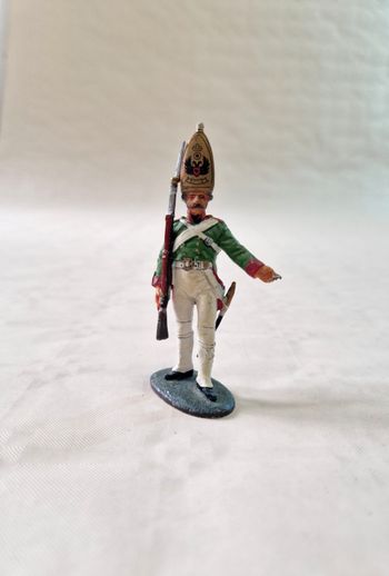 Figurine en plomb,  peinte à la main  , Del prado  , soldat rgt Preobrajenski