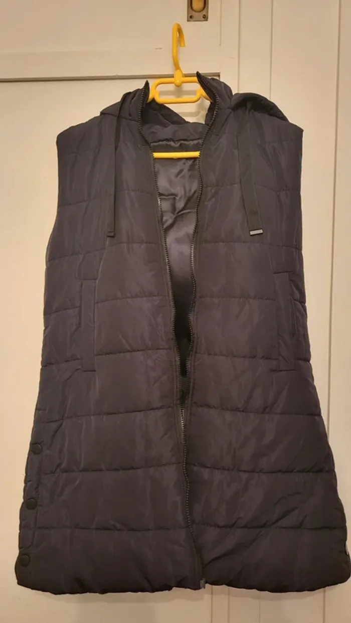 Veste doudoune noire sans manches