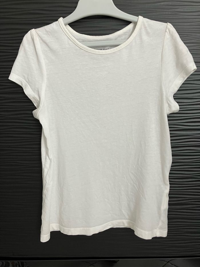T shirt blanc H&M 6-8 ans