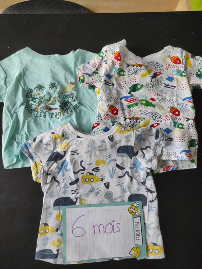Lot de trois tee shirt