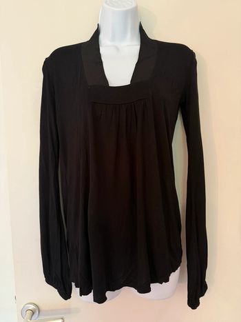 Blouse manches longues noire Zara