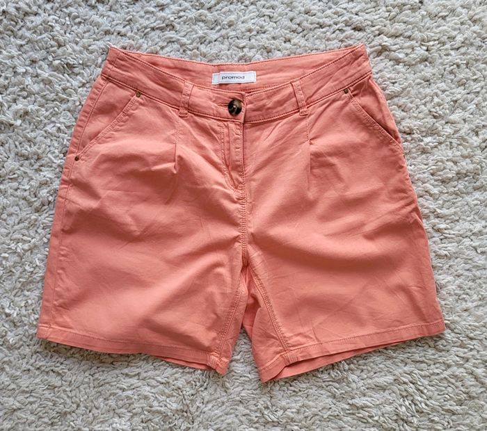 Short en toile corail Promod Taille 36