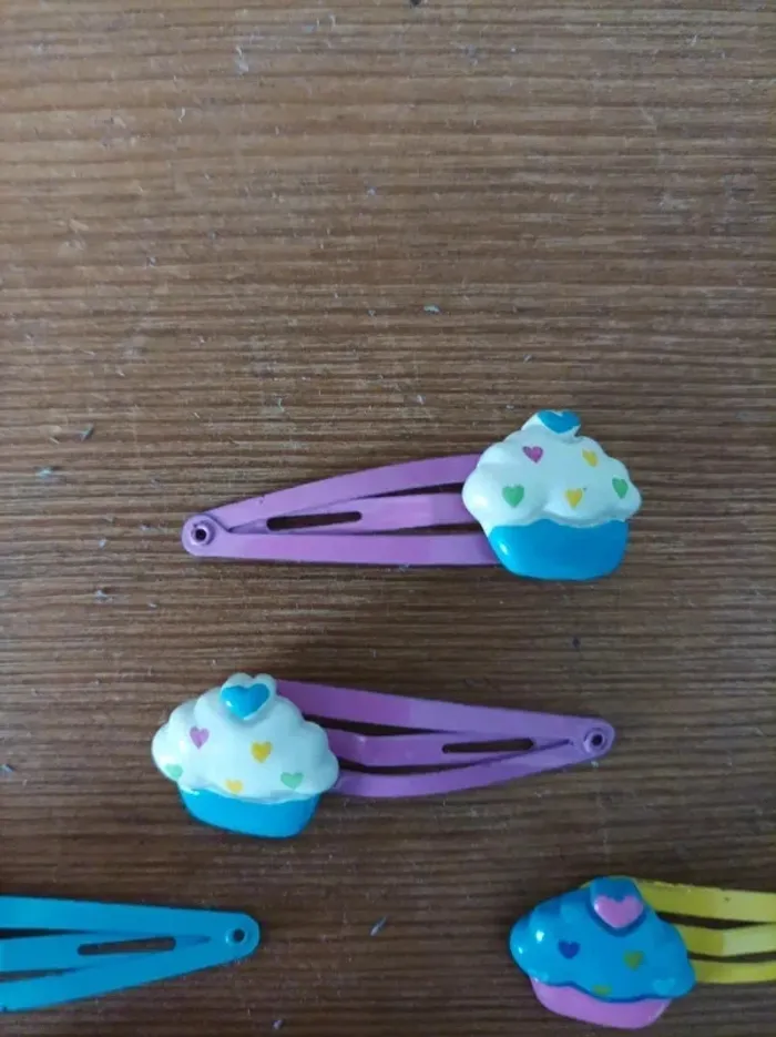 Lot de barrettes "cupcakes" - photo numéro 3