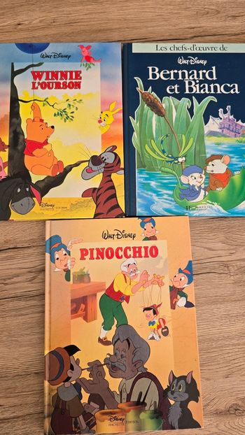 Lot 3 grands livres disney