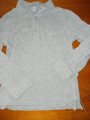 Polo gris 4 ans