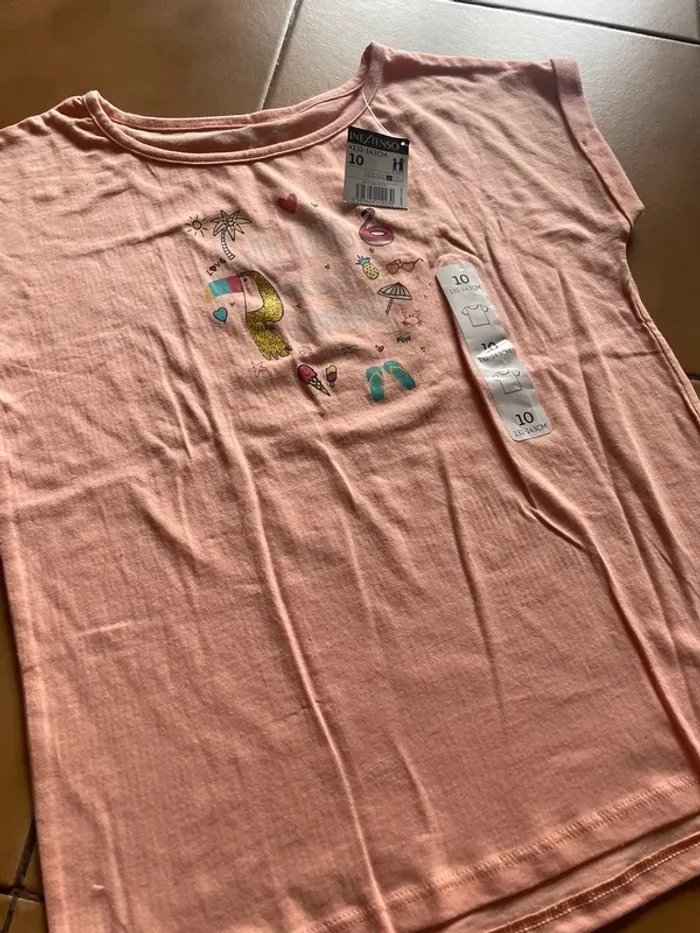 Lot t shirts fille 10 ans - photo numéro 4