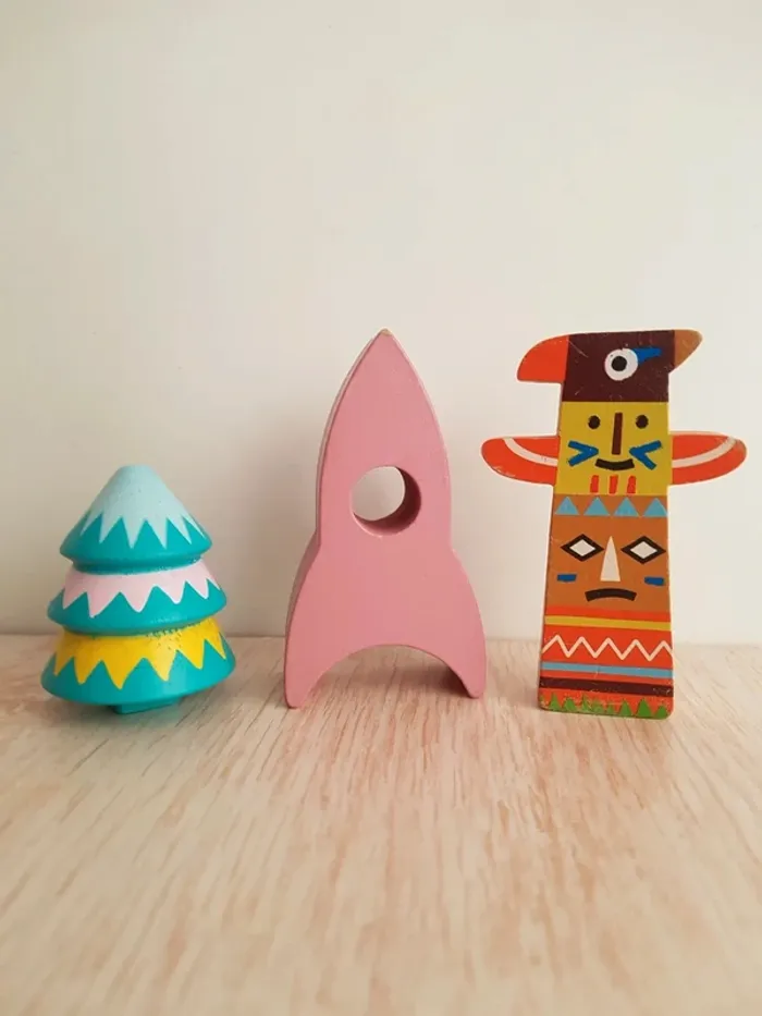 Voitures Auzou, totem et blocs de construction en bois - photo numéro 6