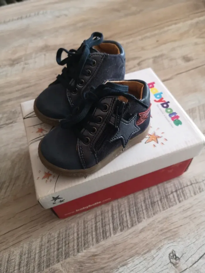 bottine babybotte fille bleue pointure 19