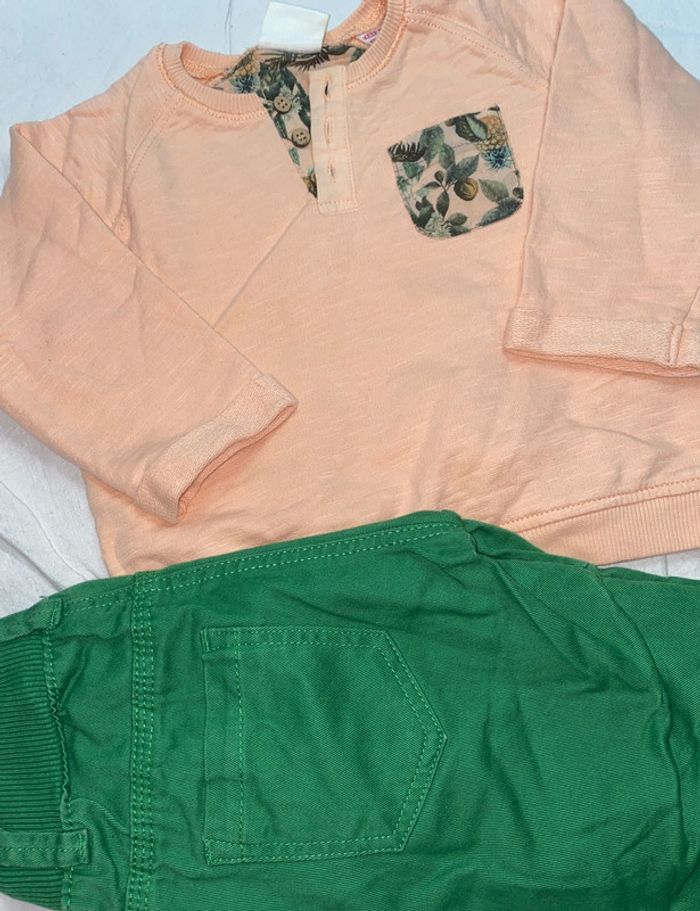lot sweat Zara + pantalon H&M 12 mois - photo numéro 2