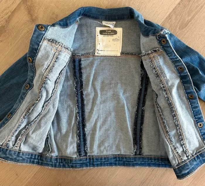 Veste en jean bleu 24 mois - photo numéro 2