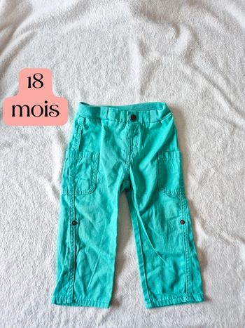 Pantalon vert 18 mois